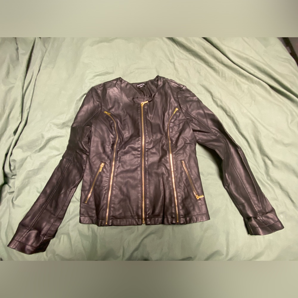 Bebe moto pleather jacket size small
